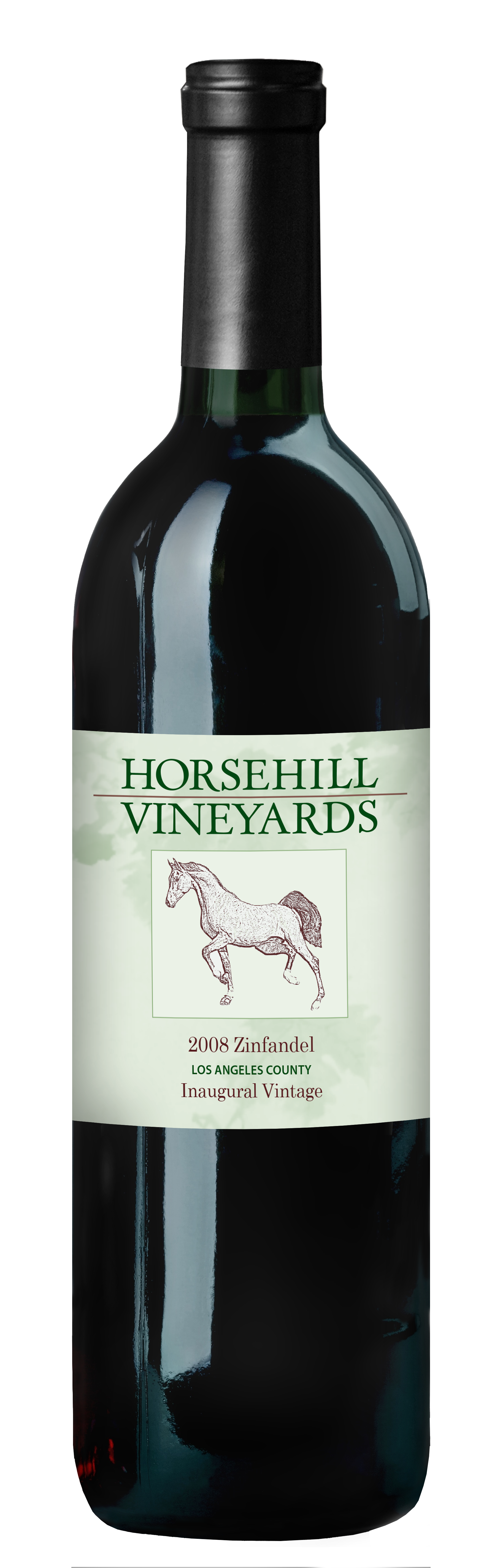 bottle of Horsehill Vineyards 2008 Zinfandel