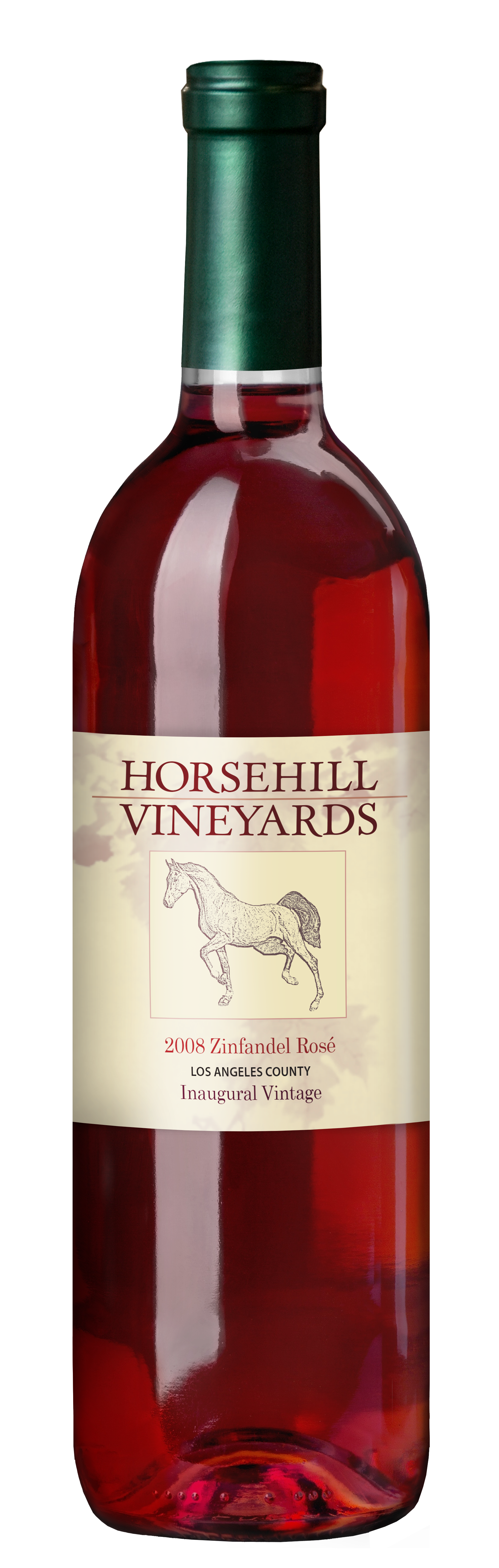 bottle of Horsehill Vineyards 2008 Zinfandel Rose