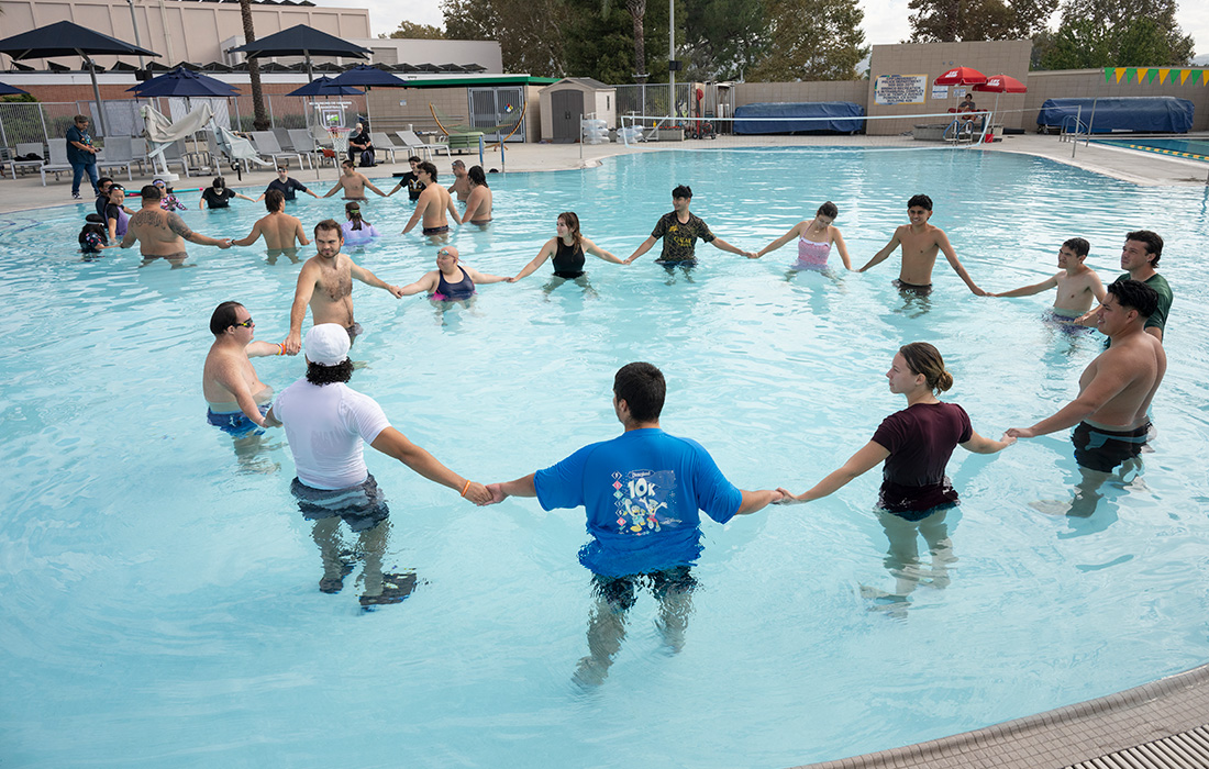 An Adaptive Aquatics class at the BRIC. 