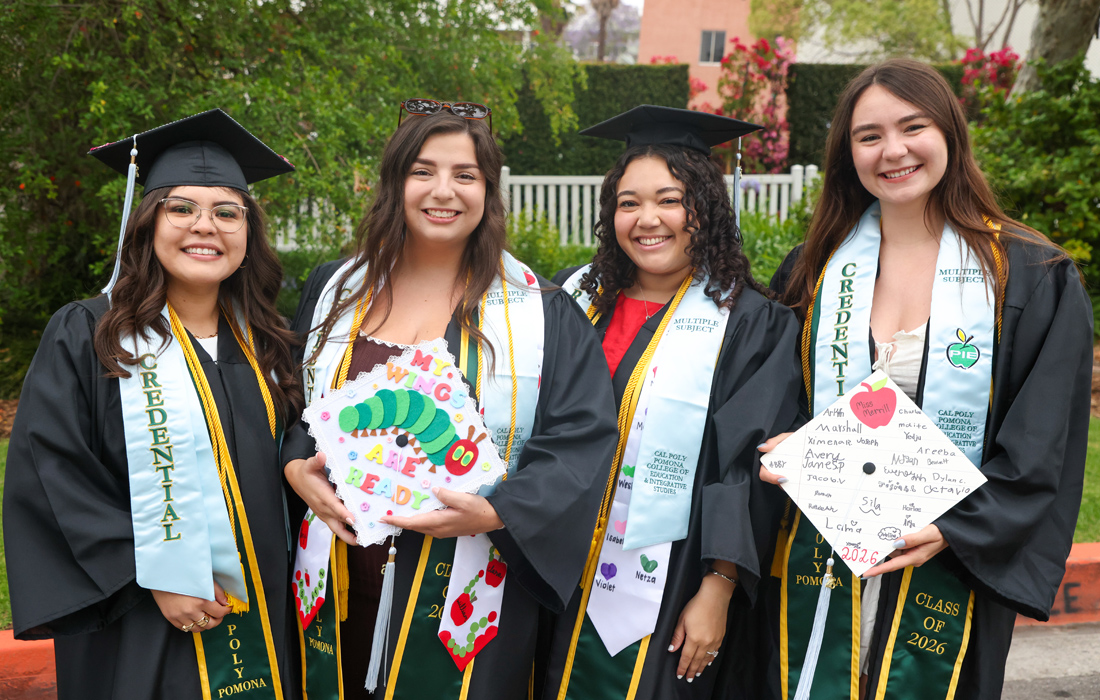 Group of credential graduates during Commencement