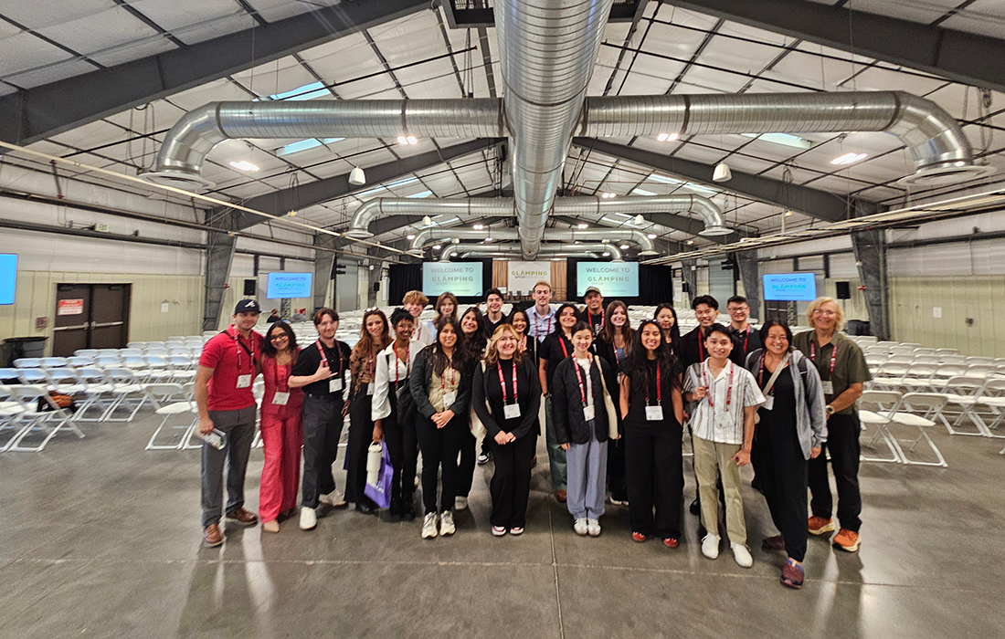 Glamping group at the show.