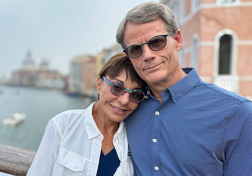 Ileana and Tim Kippen in Venice, Italy.