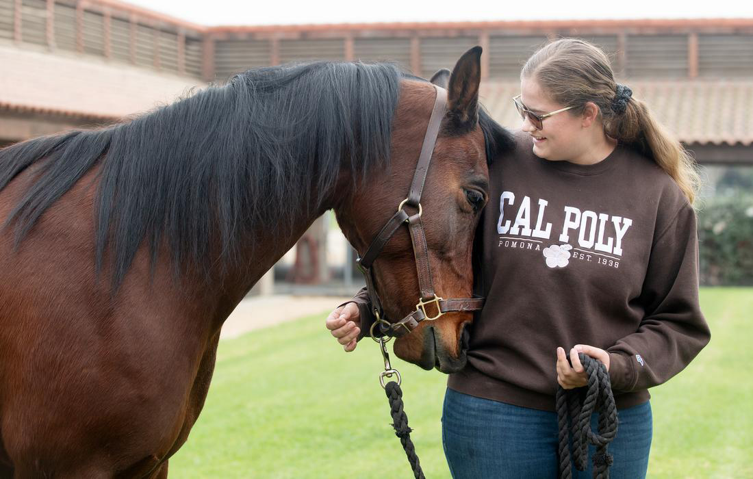 Mikayla Ball and CP Khavalier at the Arabian Horse Center