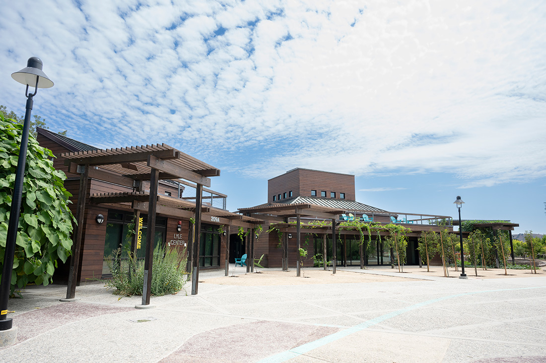 Exterior view of the John T. Lyle Center for Sustainability and Regenerative Studies