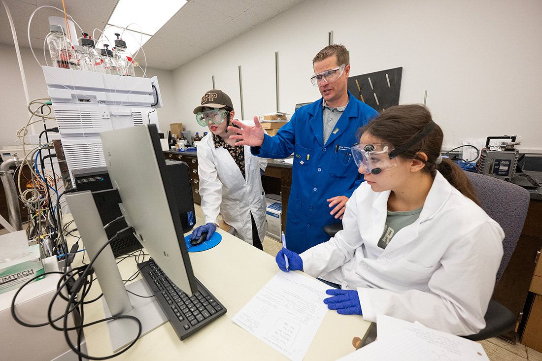 Gregory Barding oversees the lab the houses the university's new spectrometer.