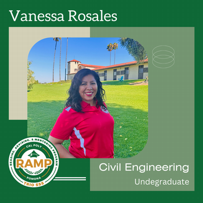 Vanessa Rosales, Civil Engineering; Undergraduate