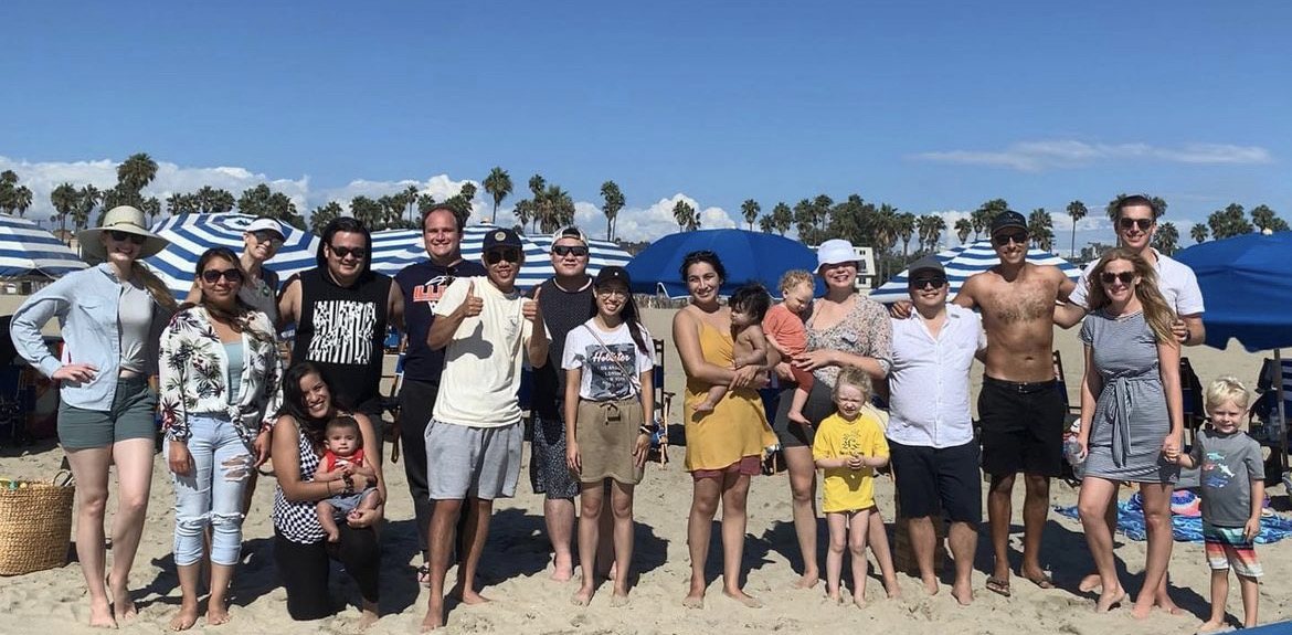 Members of Collins Alumni Society at Beach Day 