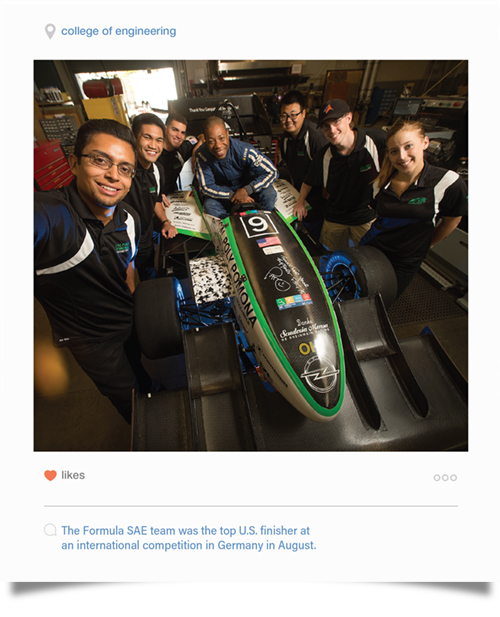 College of Engineering - The Formula SAE team was the top U.S. finisher at an international competition in Germany in August.