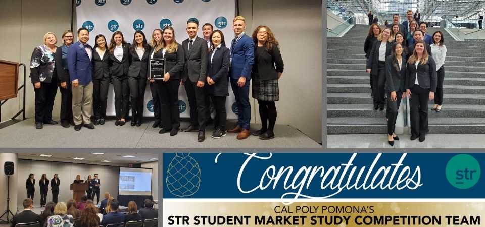 Congratulates.  STR Student market study competition team