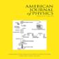 Cover of American Journal of Physics