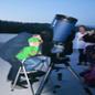 star party on the college of science rooftop