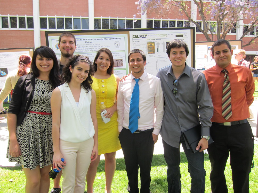 SEES students presenting at the College of Science Research Symposium