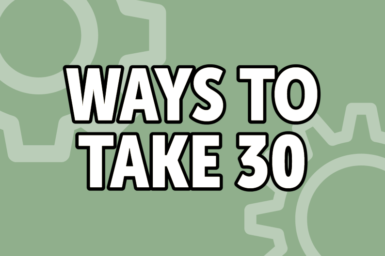 Ways to Take 30 Units