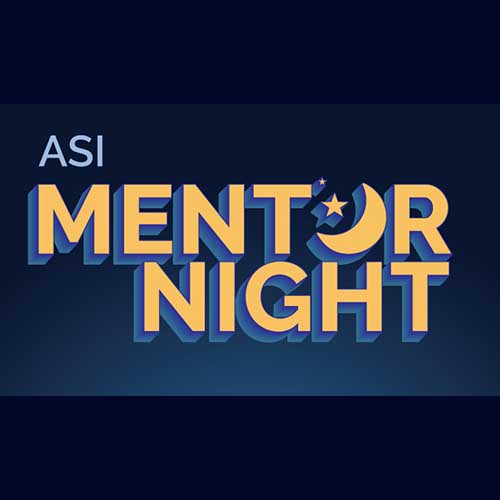 ASI Mentor Night blue and yellow text