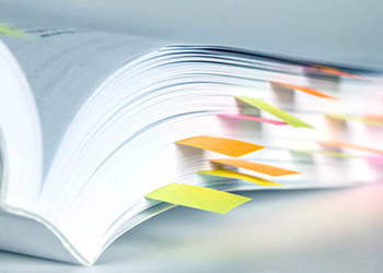 Manual with tabs