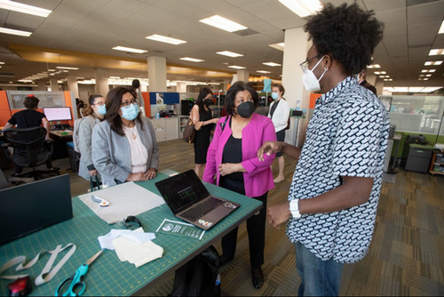 Showcasing the digital design & fabrication area