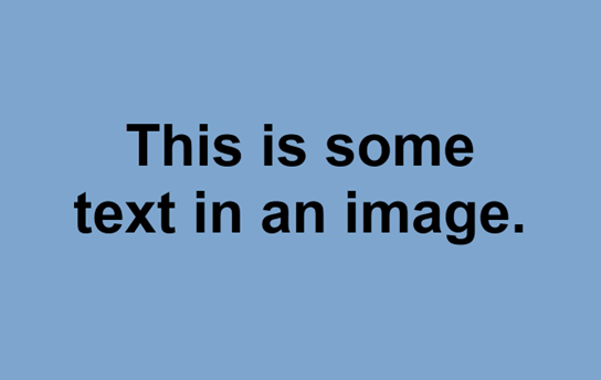 Text: This is some text in an image.