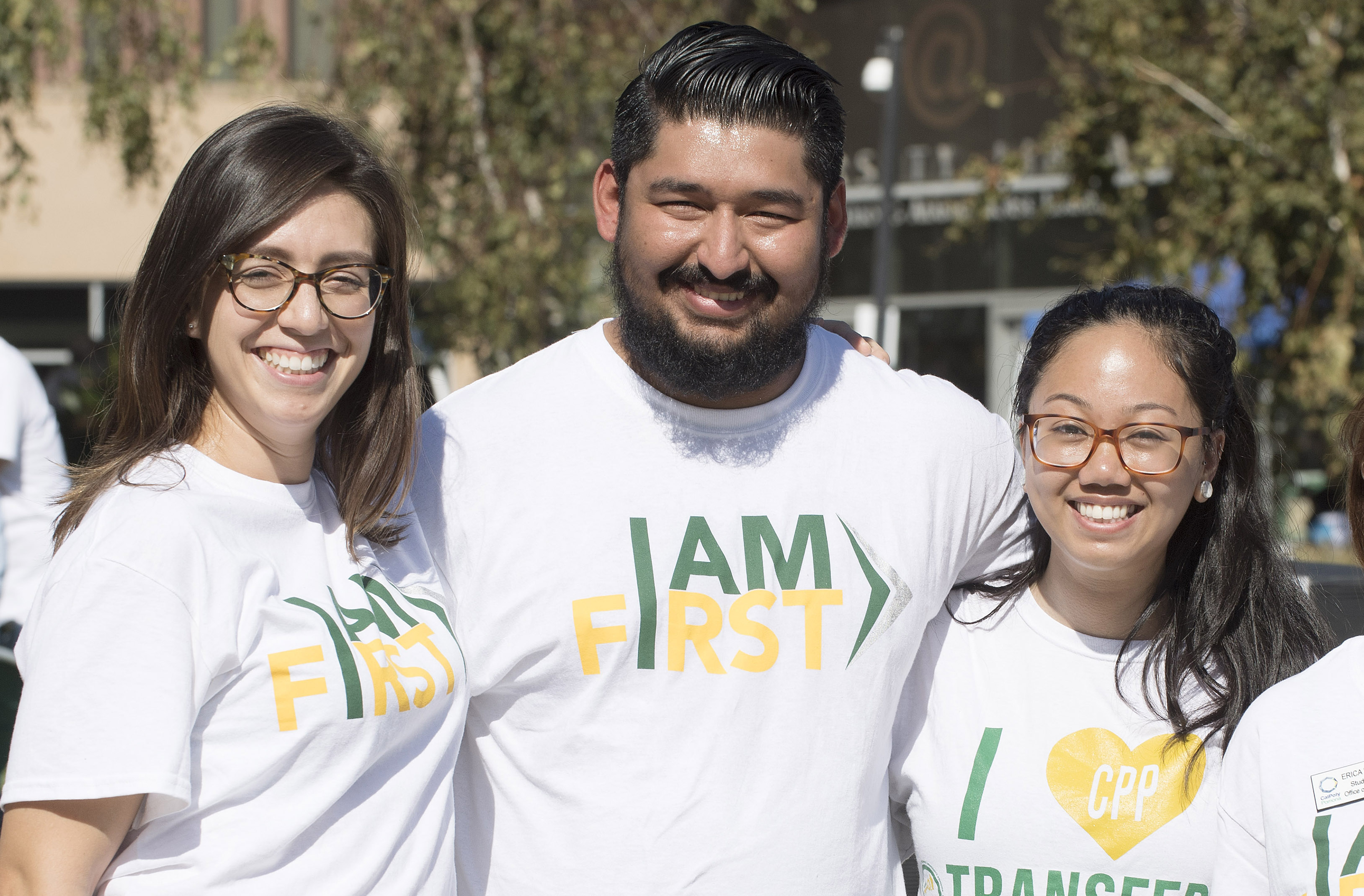 Three CPP students side by side