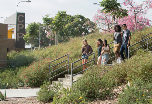 Students on Stairs