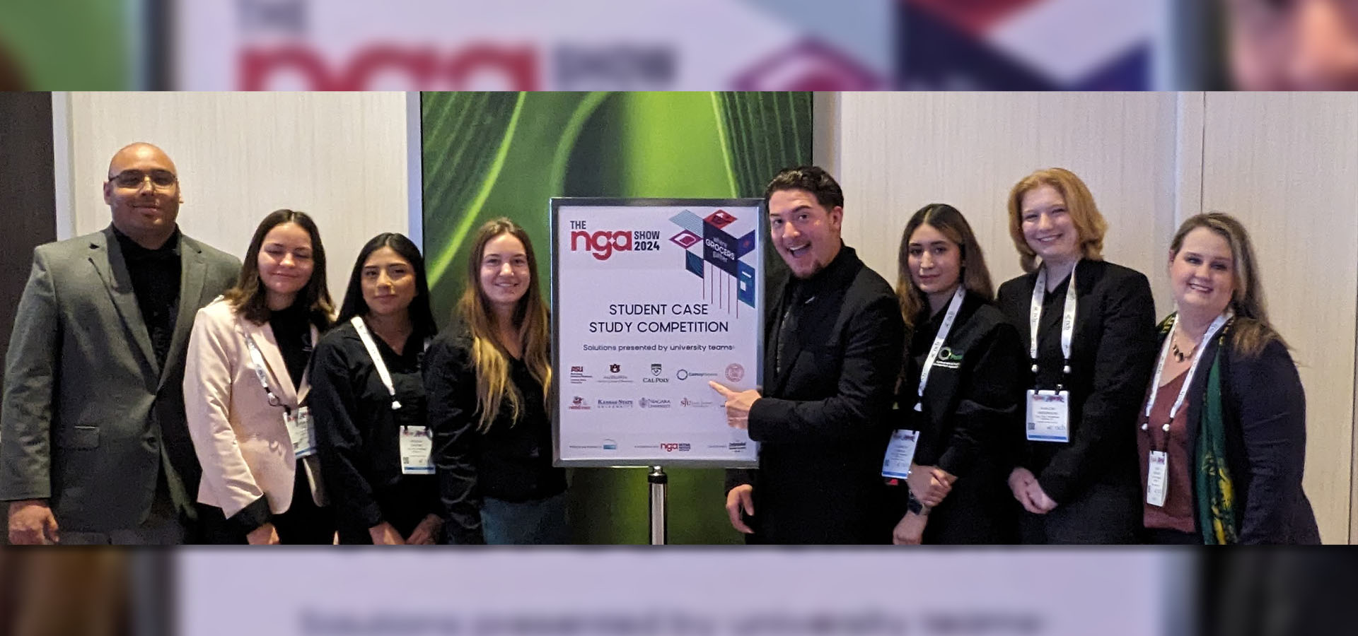 NGA Team with adviser Katie Horvath and department chair Jon Phillips