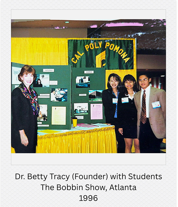 Betty Tracy and others at a 1996 trade show.