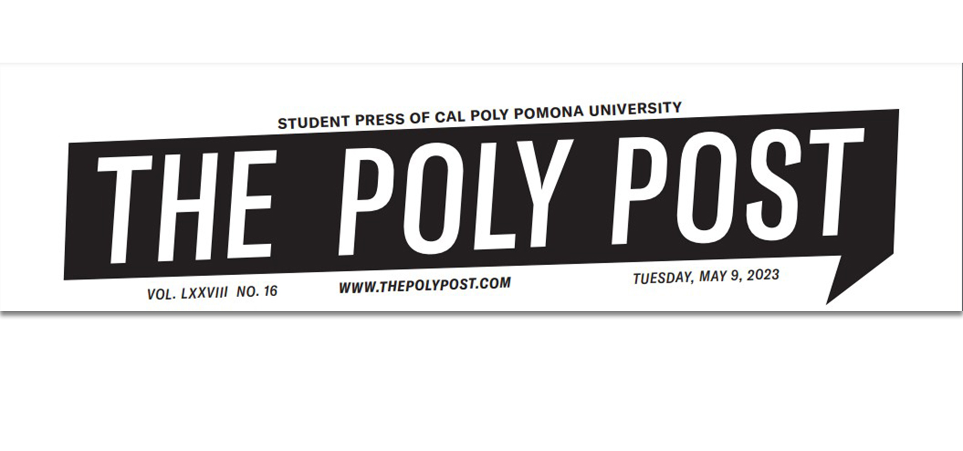 Screenshot of the Poly Post masthead