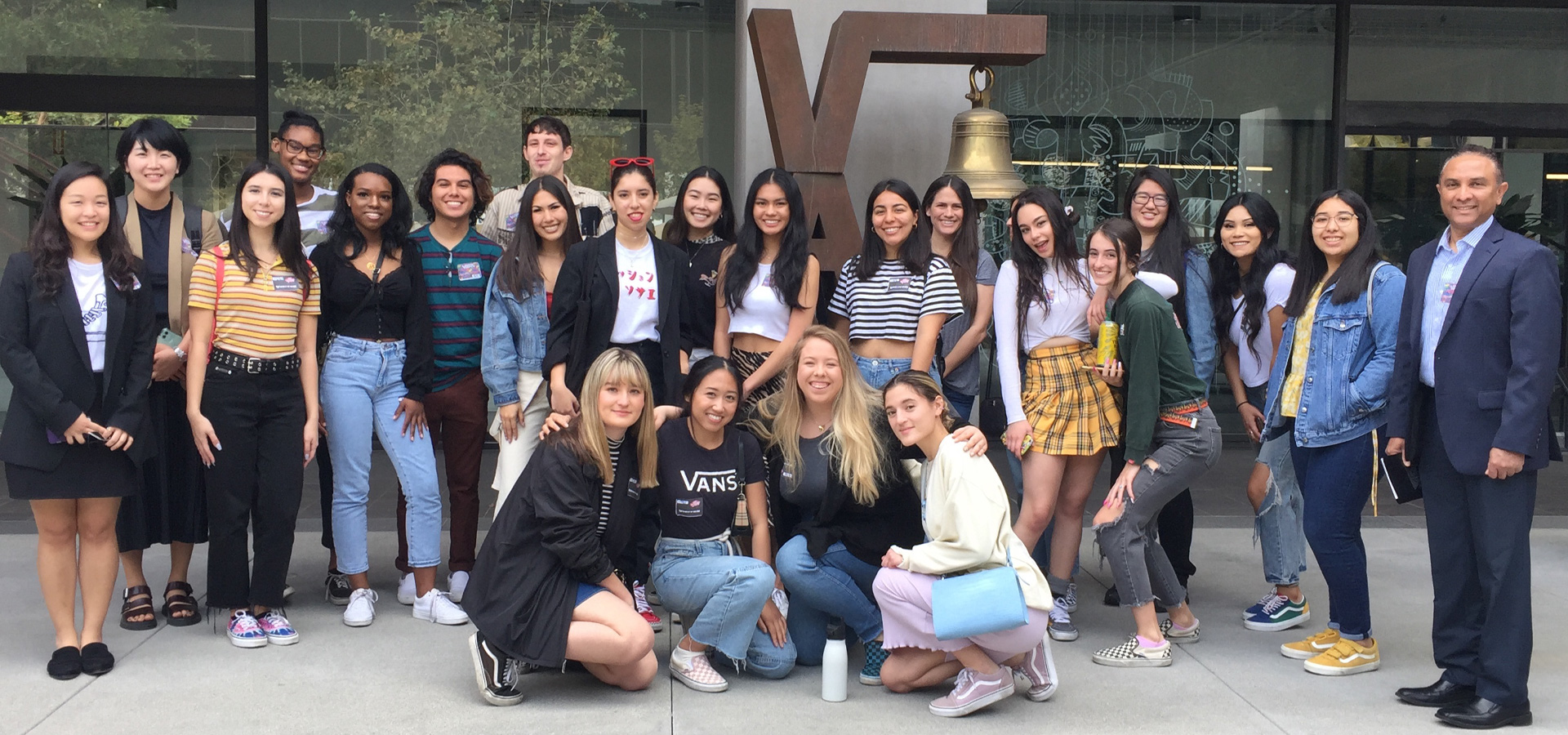 An AMM class visits the VANS shoe company.