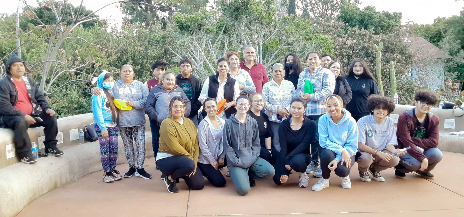 Group of ED students with community or family members