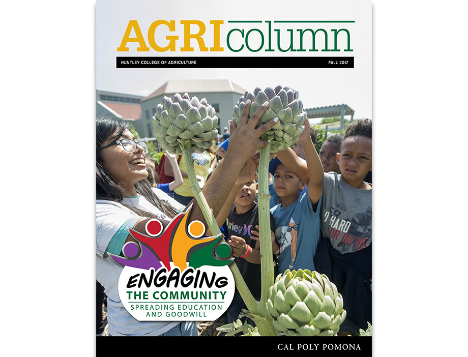 Schoolchildren reach out and touch artichokes