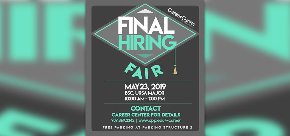 2019 Final Hiring Fair poster