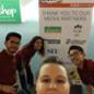 Lecturer Katie Horvath and students at the NGA Show
