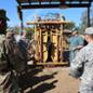 Army medics getting instruction at the Beef Unit