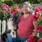 Marie Nagano and her Australian shepherd Lacey