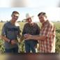 Bill DuBois (center) with son, Bill Jr. (right), and grandson, Will, at his El Centro farm