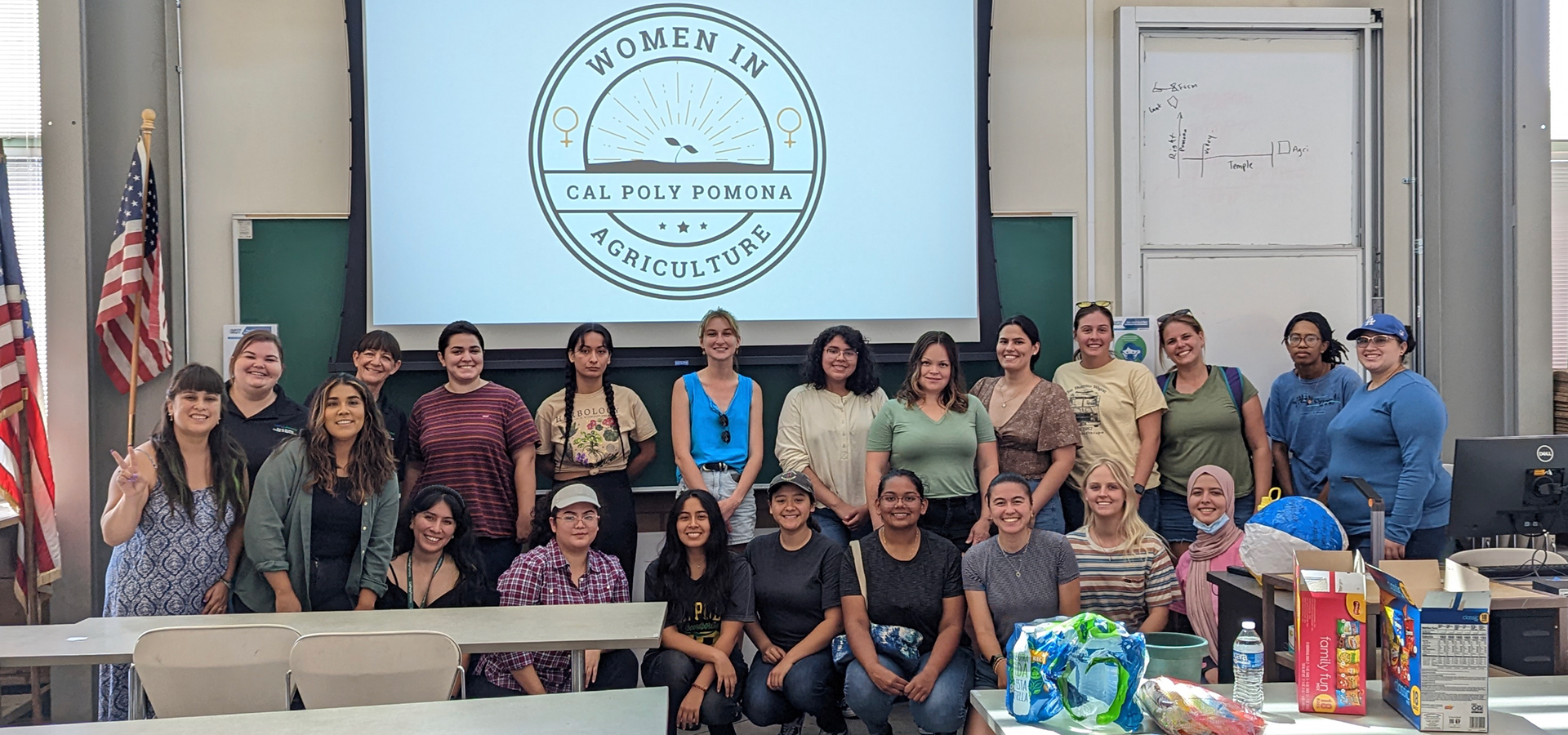 Students at the first Women in Ag Club general meeting