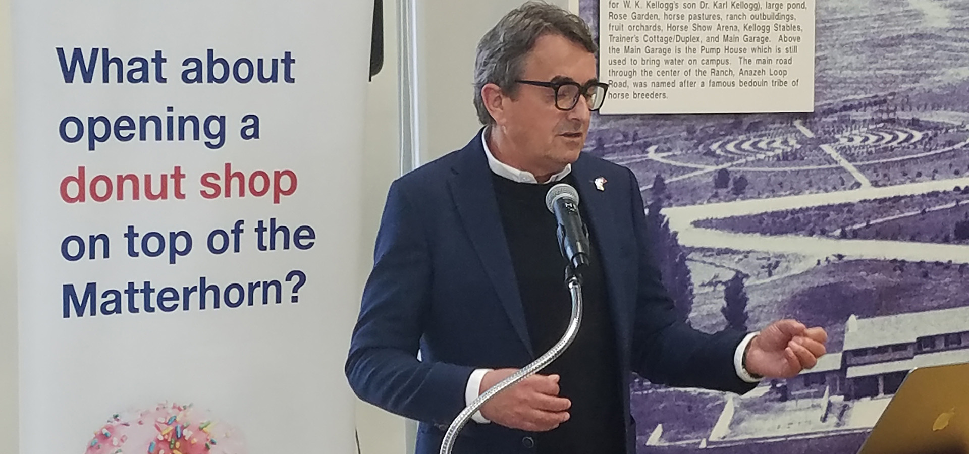 A speaker at the 2024 forum