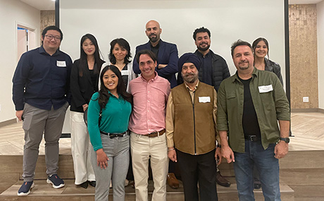 Nutrition and food science faculty and students pose for a group photo. 
