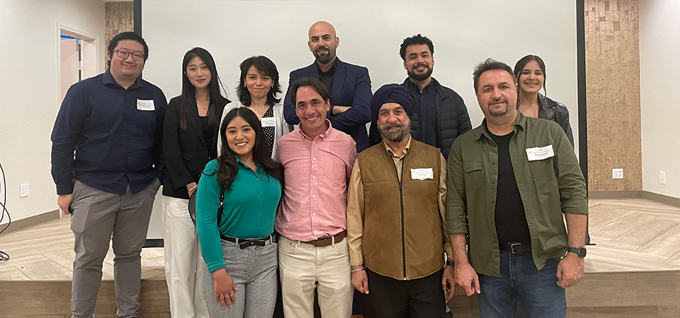Nutrition and food science faculty and students pose for a group photo. 
