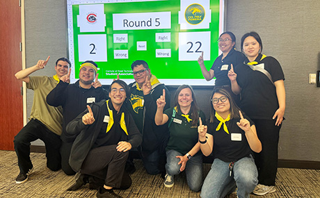 The Cal Poly Pomona students with advisor Karoline Harrison.
