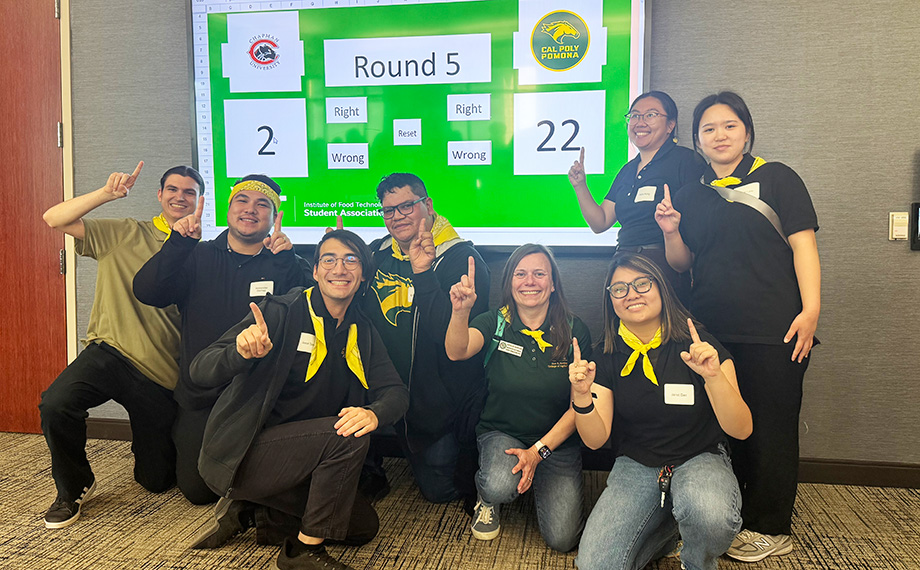 The Cal Poly Pomona students and advisor Karoline Harrison.