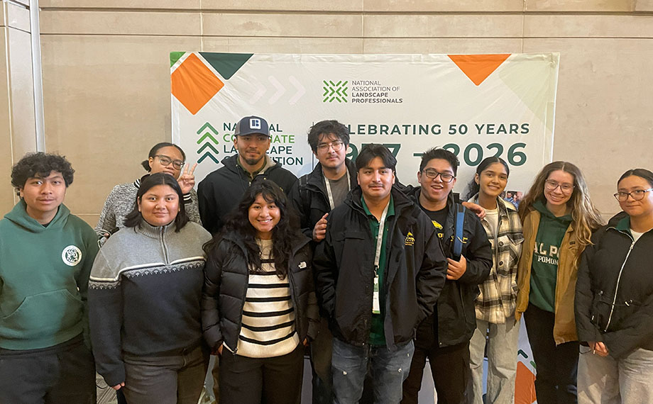 The Cal Poly Pomona students pose for a group photo at NCLC.