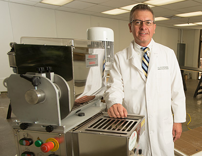 Professor Martin Sancho-Madriz in one of the department labs.