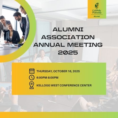 alumni association annual meeting 2025 thursday, oct. 16, 2025 6:00 pm- 8:00 pm kellogg west conference center