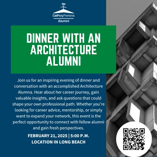 architecture dinner with alumni
