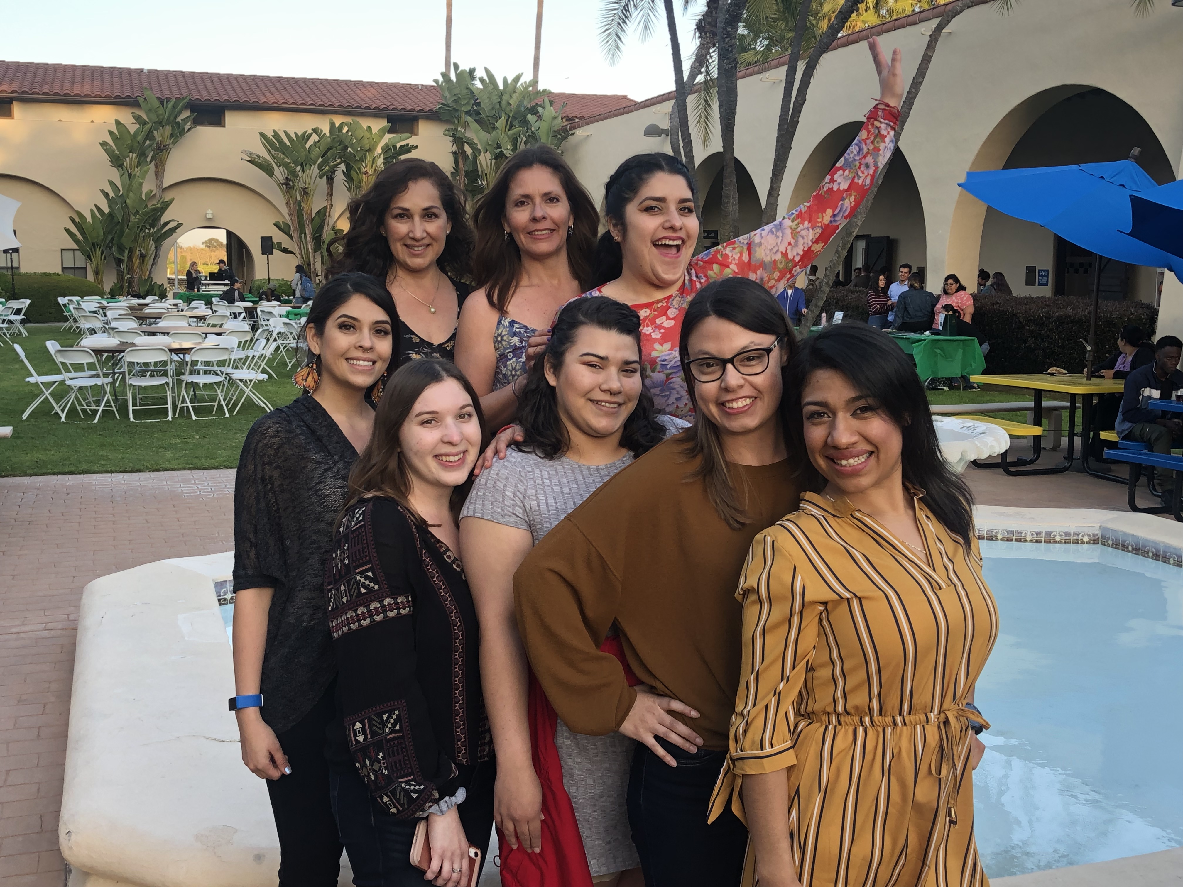 Group of students at senior sendoff celebration