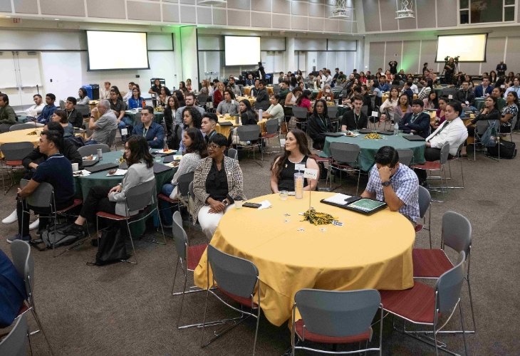 career readiness conference attendees in large room