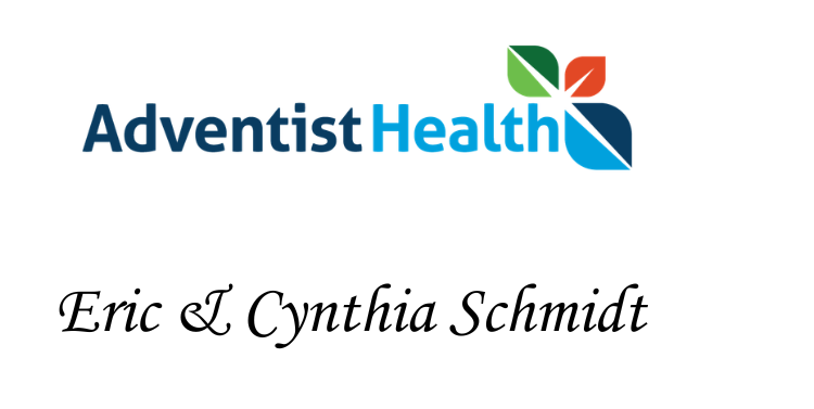 sponsor logos for adventist health and eric schmidt