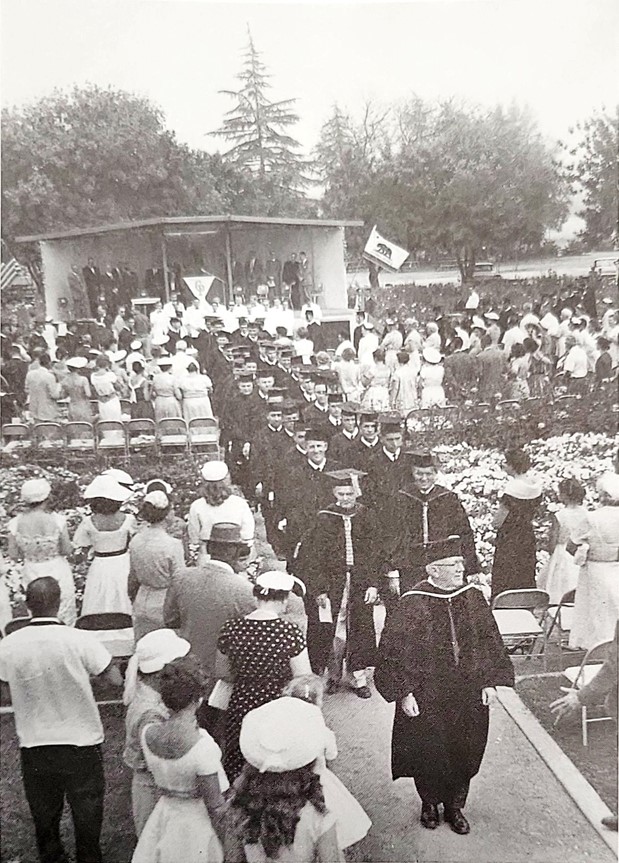 grad. in the rose garden c. 1962