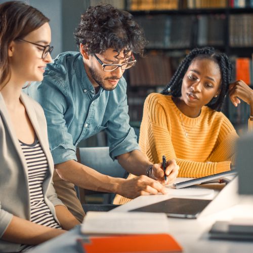 stock photo of people working together