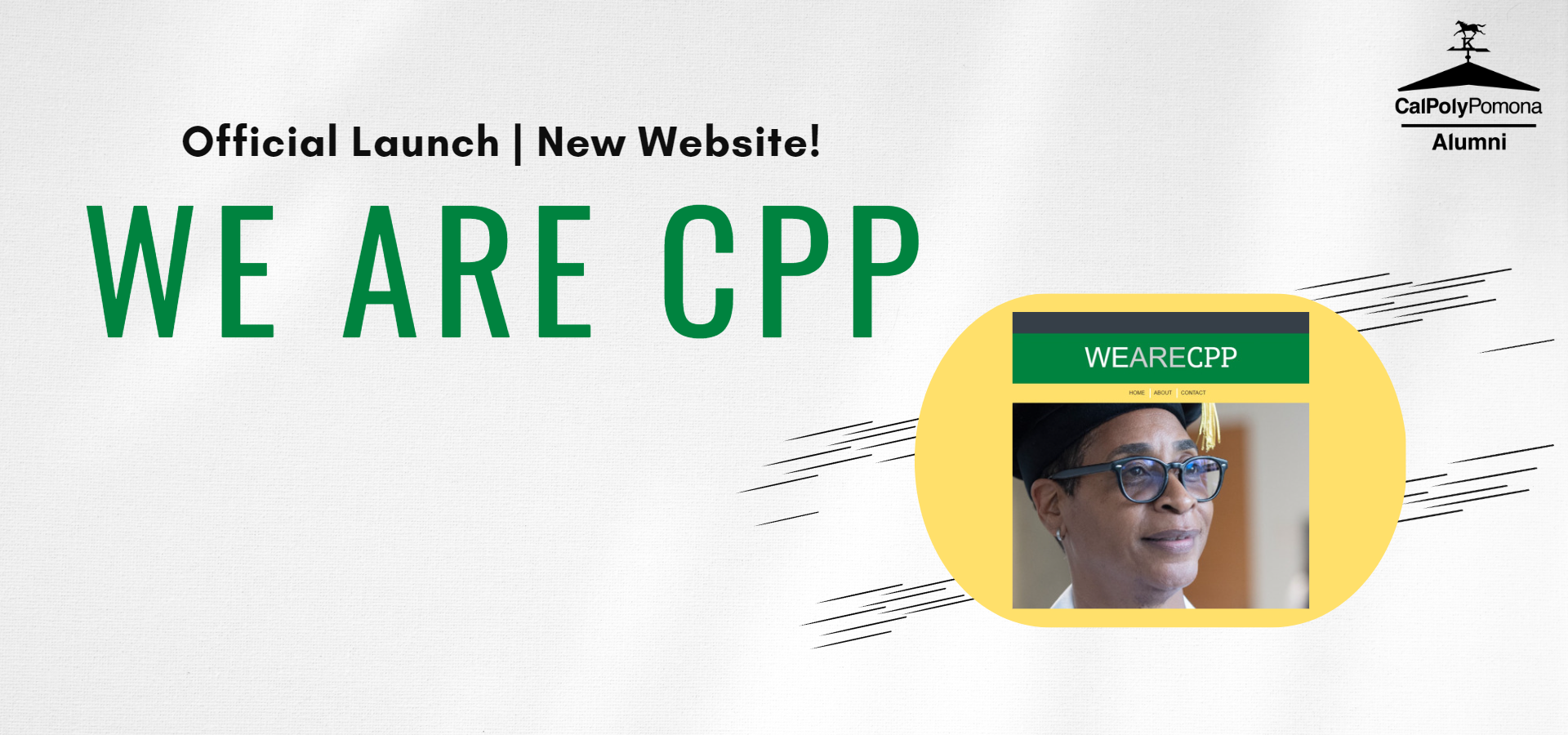 Screenshot of the home page of the we are cpp site